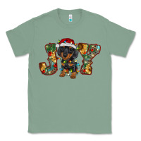 Sage dachshund puppy christmas joy Classic Tee - BarkalooDesign