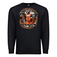 Black joy reindeer christmas ornament Premium Sweatshirt - Jasminsmagicworld
