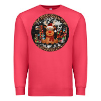 Cardinal joy reindeer christmas ornament Premium Sweatshirt - Jasminsmagicworld