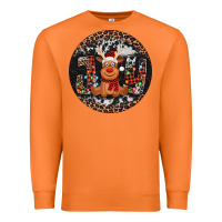 Carrot joy reindeer christmas ornament Premium Sweatshirt - Jasminsmagicworld