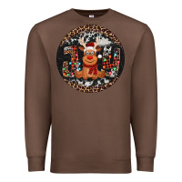 Chestnut joy reindeer christmas ornament Premium Sweatshirt - Jasminsmagicworld
