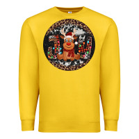 Lemon joy reindeer christmas ornament Premium Sweatshirt - Jasminsmagicworld