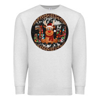 Oatmeal Heather joy reindeer christmas ornament Premium Sweatshirt - Jasminsmagicworld