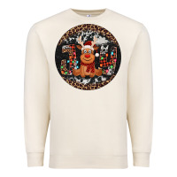 Sandshell joy reindeer christmas ornament Premium Sweatshirt - Jasminsmagicworld