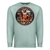 Seafoam joy reindeer christmas ornament Premium Sweatshirt - Jasminsmagicworld