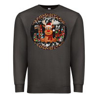Smoke joy reindeer christmas ornament Premium Sweatshirt - Jasminsmagicworld