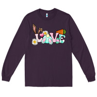 Plum Love Easter bunny Easter Day Long Sleeve Tee - CowGirlArtShop