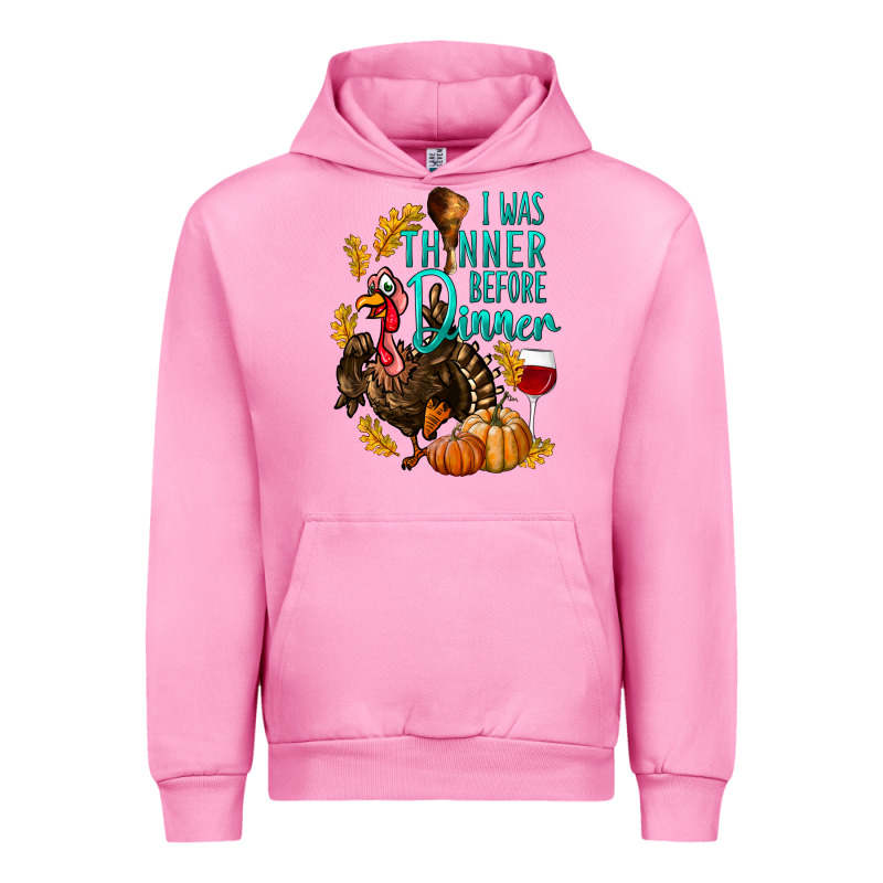 I Was Thinner Before Dinner Turkey Thanksgiving Urban Hoodie by LillyAllenDesigns | Teevron