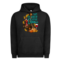Pigment Black I Was Thinner Before Dinner Turkey Thanksgiving Urban Hoodie - LillyAllenDesigns