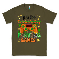 Army Green P is Patrick's Day playing games Classic Tee - Neo Western