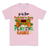 Bubblegum Pink P is Patrick's Day playing games Classic Tee - Neo Western
