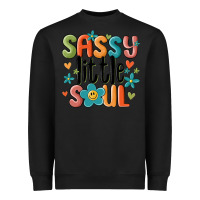 Black sassy little soul smiley Heavyweight Sweatshirt - MaliasSmallBusiness