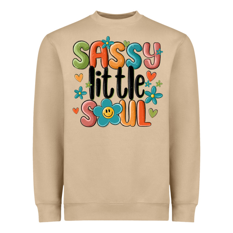 Sassy Little Soul Smiley Heavyweight Sweatshirt by MaliasSmallBusiness | Teevron