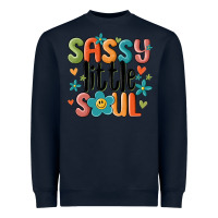 Navy sassy little soul smiley Heavyweight Sweatshirt - MaliasSmallBusiness