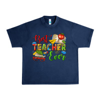 Navy best teacher ever Urban Heavy Tee - texasbilliewilder