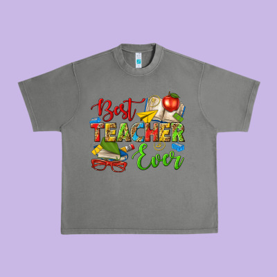 Best Teacher Ever Urban Heavy Tee Designed By Texasbilliewilder