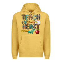 Antique Gold teach your heart out Premium Hoodie - NancyCooperArtShop