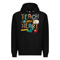 Black teach your heart out Premium Hoodie - NancyCooperArtShop