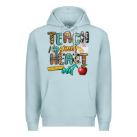 Blue Mist teach your heart out Premium Hoodie - NancyCooperArtShop