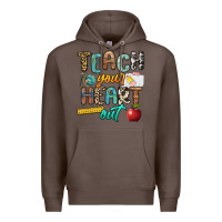 Coffee teach your heart out Premium Hoodie - NancyCooperArtShop