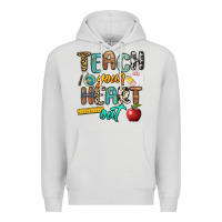 Dove Grey teach your heart out Premium Hoodie - NancyCooperArtShop