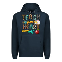 Navy teach your heart out Premium Hoodie - NancyCooperArtShop