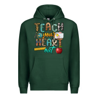 Sports Green teach your heart out Premium Hoodie - NancyCooperArtShop