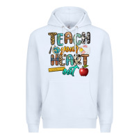 White teach your heart out Premium Hoodie - NancyCooperArtShop