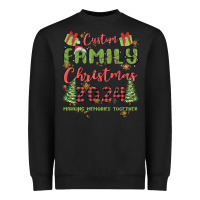 Black custom family christmas 2024 marking memories toge Heavyweight Sweatshirt - MaliasSmallBusiness
