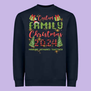 Custom Family Christmas 2024 Marking Memories Toge Heavyweight Sweatshirt Designed By Maliassmallbusiness