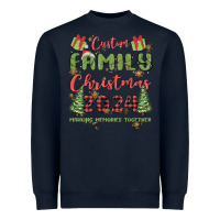 Navy custom family christmas 2024 marking memories toge Heavyweight Sweatshirt - MaliasSmallBusiness