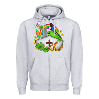 Heather Grey nurse  st patricks Zipper Hoodie - AdoDesignShop