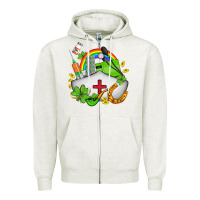 Oatmeal Heather nurse  st patricks Zipper Hoodie - AdoDesignShop