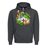 Smoke nurse  st patricks Zipper Hoodie - AdoDesignShop