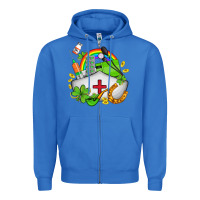 True Royal nurse  st patricks Zipper Hoodie - AdoDesignShop