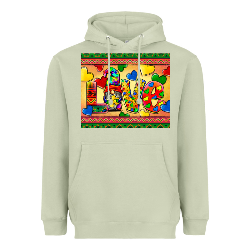 Love Autism Awareness Heavyweight Hoodie by BarkalooDesign | Teevron
