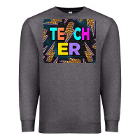 Charcoal Heather Teacher Flash Premium Sweatshirt - LillyAllenDesigns