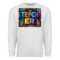 Oatmeal Heather Teacher Flash Premium Sweatshirt - LillyAllenDesigns