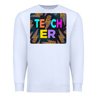 White Teacher Flash Premium Sweatshirt - LillyAllenDesigns