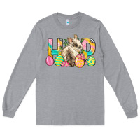 Heather Grey Hop Rabbit Easter Long Sleeve Tee - Neo Western