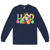 Navy Hop Rabbit Easter Long Sleeve Tee - Neo Western
