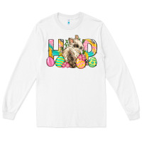 White Hop Rabbit Easter Long Sleeve Tee - Neo Western