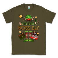 Army Green im the boss elf Classic Tee - FaDigitalArtStudio