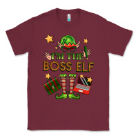 Burgundy im the boss elf Classic Tee - FaDigitalArtStudio