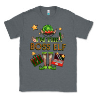 Charcoal Heather im the boss elf Classic Tee - FaDigitalArtStudio