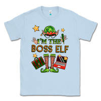 Dusty Blue im the boss elf Classic Tee - FaDigitalArtStudio