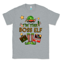Heather Grey im the boss elf Classic Tee - FaDigitalArtStudio