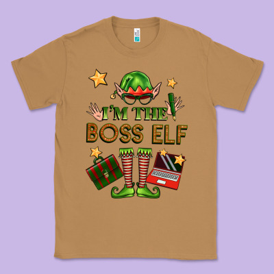 Im The Boss Elf Classic Tee Designed By Fadigitalartstudio