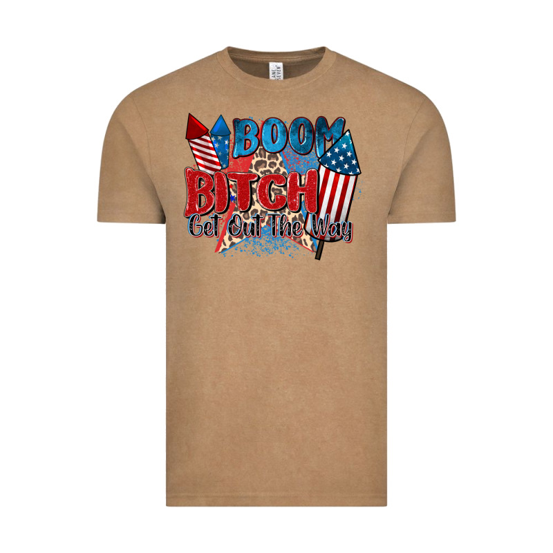 Boom Bitch Get Out The Way Vintage Tee by Zillion Design Studio | Teevron