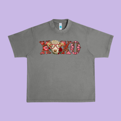 Xoxo Charolais Cow Urban Heavy Tee Designed By Ranaportraitstore